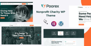 Poorex - Chủ đề WordPress từ thiện phi lợi nhuận