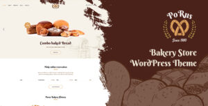 Porus - Chủ đề WordPress cho cửa hàng bánh