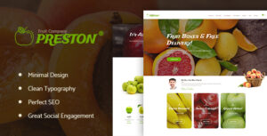 Preston | Công ty trái cây & Chủ đề WordPress nông nghiệp hữu cơ