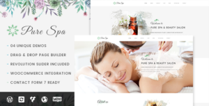 Pure - Chủ đề WordPress đáp ứng cho Spa & Làm đẹp