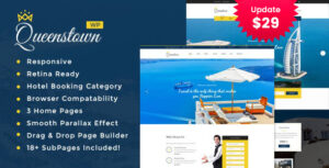 QueensTown: Chủ đề WordPress cho khu nghỉ dưỡng và khách sạn