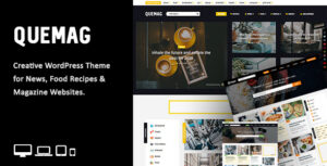 Quemag – Chủ đề WordPress sáng tạo dành cho Blogger