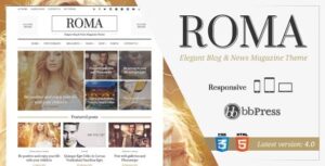 ROMA - Chủ đề Blog & Tạp chí thanh lịch