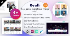Realh - Chủ đề WordPress Elementor Bất động sản