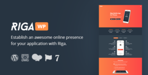 Riga - Chủ đề trang đích WordPress cho ứng dụng di động