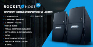 RocketHost - Chủ đề WordPress lưu trữ đáp ứng + WHMCS