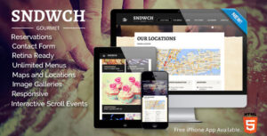 SNDWCH - Chủ đề WordPress nhà hàng