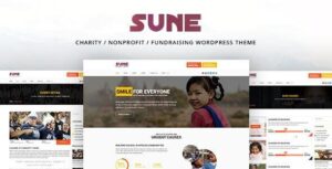 SUNE - Chủ đề WordPress từ thiện / phi lợi nhuận / gây quỹ