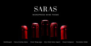 Saras - Chủ đề WordPress về rượu vang