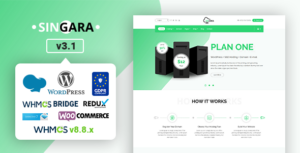 Singara - Lưu trữ đa năng với chủ đề WordPress WHMCS