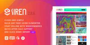 Siren - Chủ đề WordPress Elementor của Tạp chí Tin tức