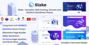 Slake - Isometric Web Hosting, Domain và WHMCS WordPress Theme