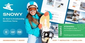 Snowy - Chủ đề WordPress về khu nghỉ dưỡng trượt tuyết
