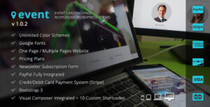 Sự kiện - Chủ đề trang đích WordPress
