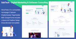 SubTech - Chủ đề WordPress của Cơ quan tiếp thị kỹ thuật số