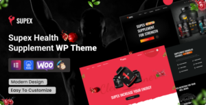 Supex – Chủ đề WordPress về Thực phẩm bổ sung sức khỏe