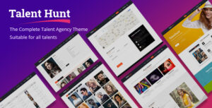 Talent Hunt - Quản lý người mẫu WordPress CMS Theme
