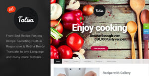 Talisa - Chủ đề WordPress về công thức nấu ăn
