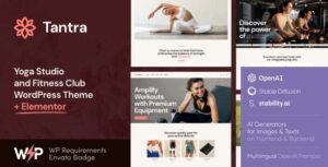 Tantra | Chủ đề WordPress cho Studio Yoga và Câu lạc bộ thể hình