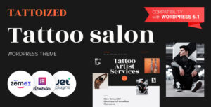Tattoized - Chủ đề WordPress cho tiệm xăm hình