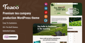 Teaco - Công ty trà & Chủ đề WordPress cửa hàng hữu cơ