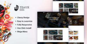 Teaux – Chủ đề WordPress về Thực phẩm & Nhà hàng
