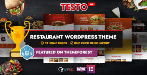 Testo - Chủ đề WordPress Nhà hàng Caffe