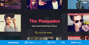 The Pasquales - Chủ đề WordPress cho DJ, Nghệ sĩ và Ban nhạc