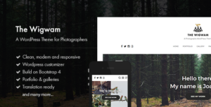 The Wigwam - Một chủ đề WordPress về nhiếp ảnh có khả năng phản hồi