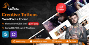 Theme WordPress hình xăm với trình tạo nội dung blog AI tự động và Chatbot