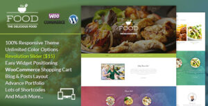 Thực phẩm - Một chủ đề WordPress Elementor ngon miệng