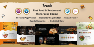 Treats - Chủ đề WordPress về nhà hàng và thức ăn nhanh