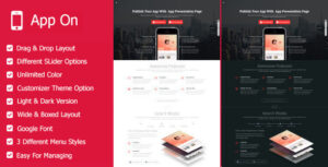 Ứng dụng trên - Chủ đề WordPress Trang đích