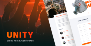 Unity – Chủ đề WordPress cho sự kiện, lễ hội và hội nghị