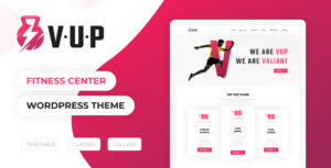 VUP - Chủ đề WordPress cho Trung tâm thể dục