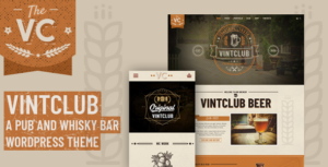 VintClub - Chủ đề WordPress về quán rượu và quán rượu Whisky