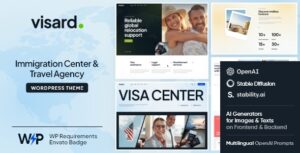Visard - Trung tâm thị thực nhập cư & chủ đề WordPress của công ty du lịch