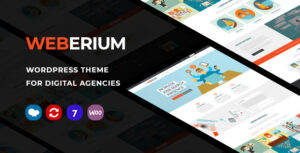 Weberium | Chủ đề WordPress đáp ứng được thiết kế riêng cho các công ty kỹ thuật số