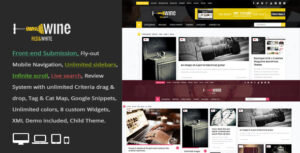 Wine Masonry - Đánh giá & Gửi chủ đề WordPress Front-end