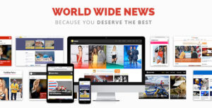 World Wide News - Chủ đề WordPress đáp ứng tạp chí