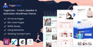 YogaCare - Chủ đề WordPress về Huấn luyện viên, Diễn giả & Động lực