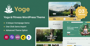 Yoge - Chủ đề WordPress về thể dục và yoga