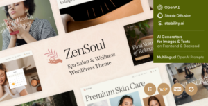 ZenSoul - Chủ đề WordPress Spa Salon & Sức khỏe + AI