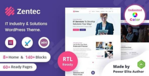 Zentec - Công ty giải pháp CNTT WordPress Theme + RTL