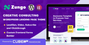 Zungo - Chủ đề trang đích WordPress cho doanh nghiệp tư vấn sáng tạo
