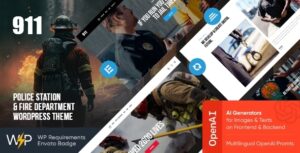 911 - Chủ đề WordPress của Sở cảnh sát & Sở cứu hỏa