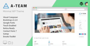 A-TEAM - Theme WordPress viết blog cá nhân tối giản
