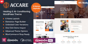 Accare - Chủ đề WordPress điều hòa không khí