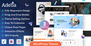 Adelia - Chủ đề WordPress dành cho doanh nghiệp dành cho doanh nghiệp