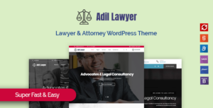 Adil - Chủ đề WordPress Luật sư & Luật sư